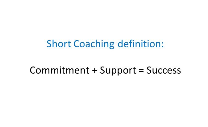 Coaching definition